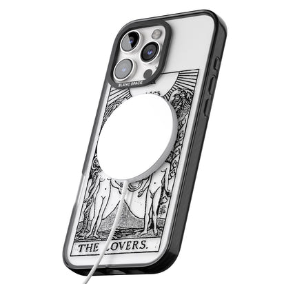 Personalisierte Tarotkarte „Die Liebenden“ (Transparent)