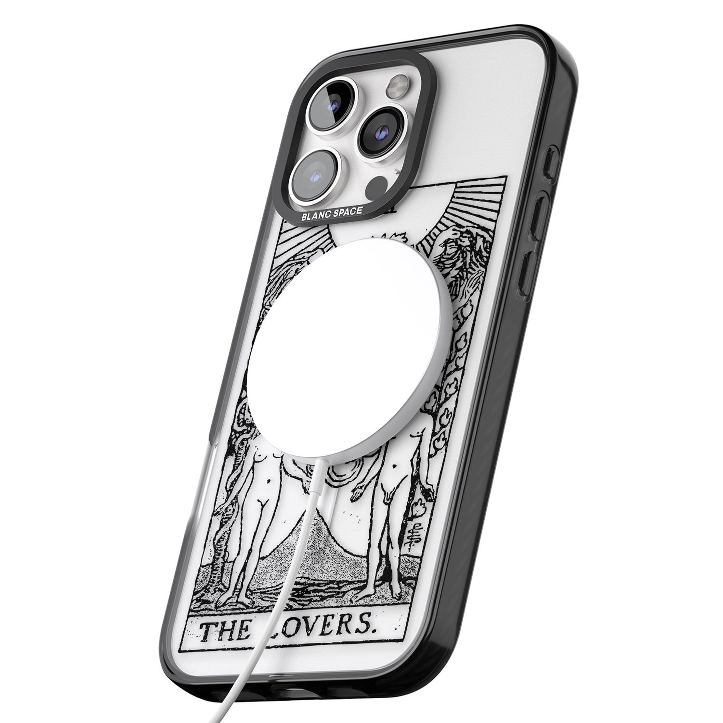 Personalisierte Tarotkarte „Die Liebenden“ (Transparent)