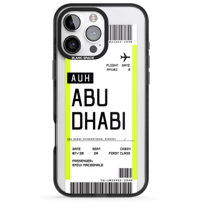 Personalised Abu Dhabi Boarding Pass