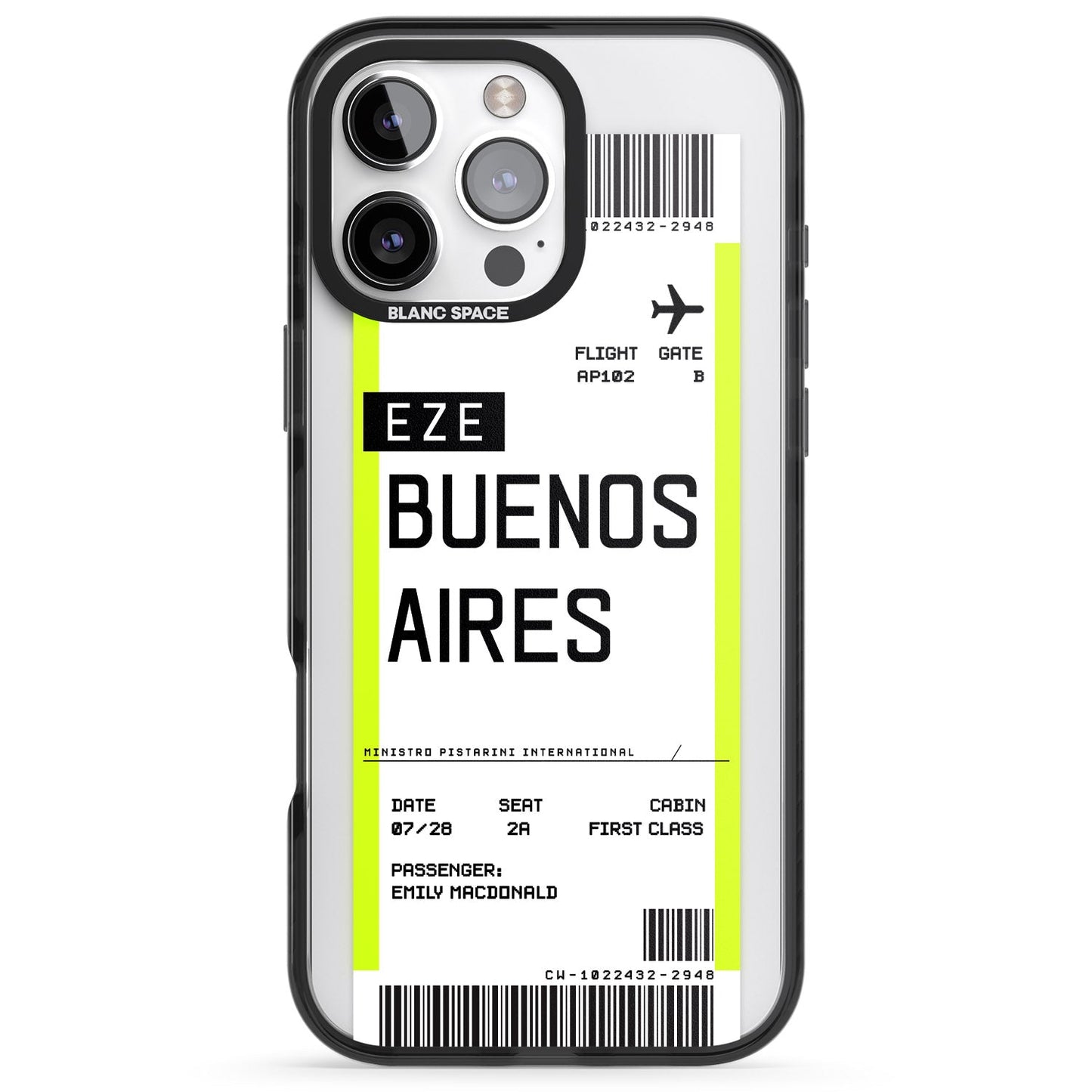 Personalised Buenos Aires Boarding Pass
