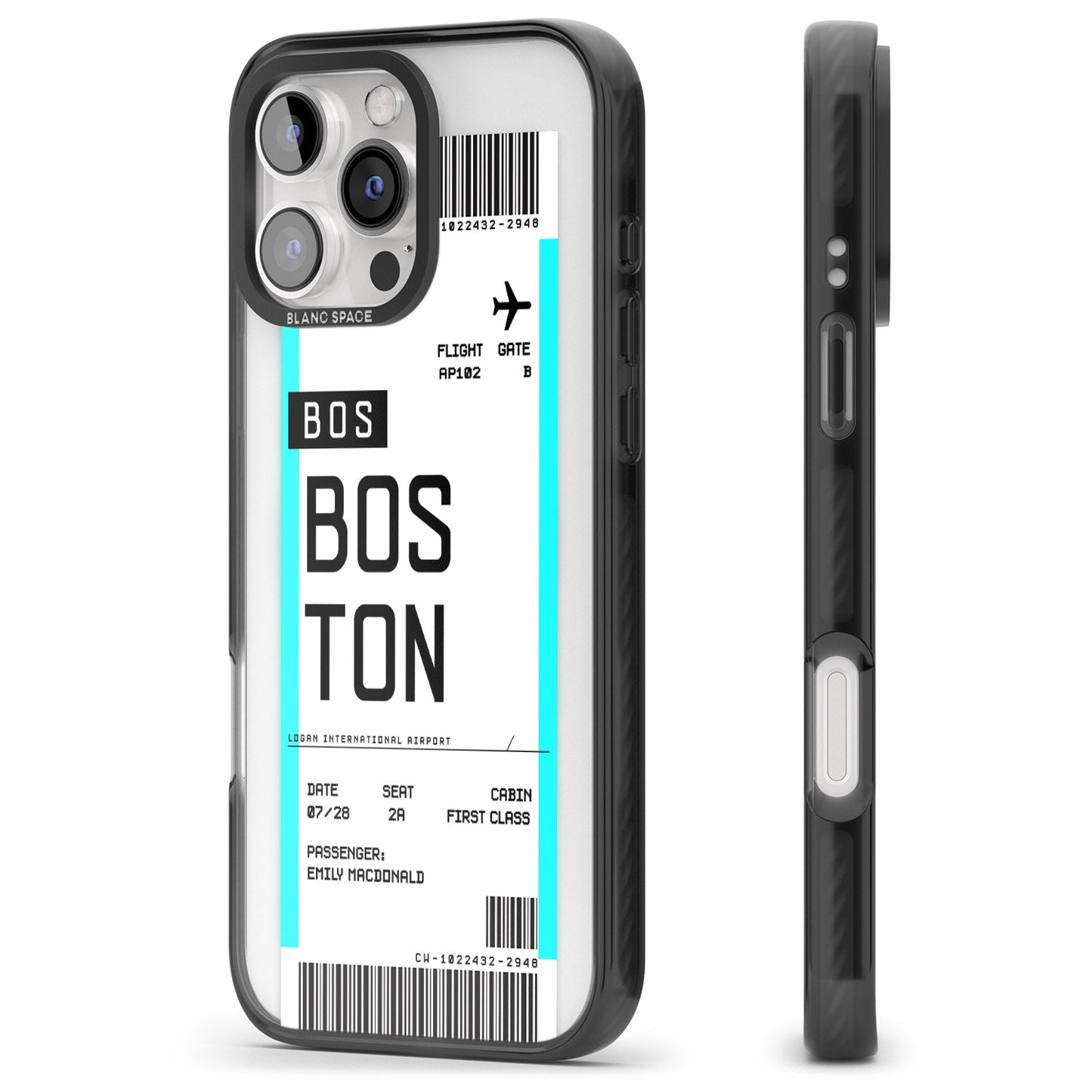 Personalised Boston Boarding Pass