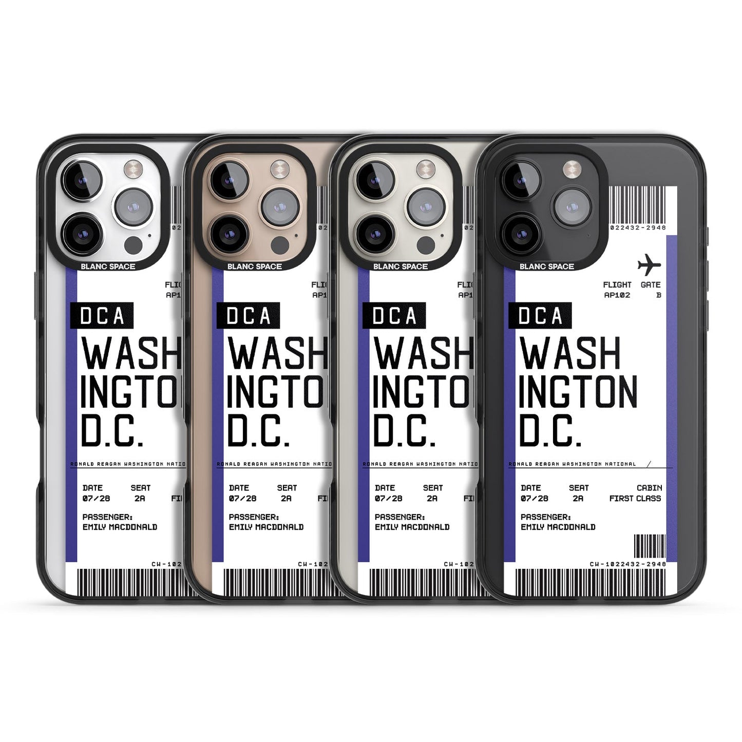 Personalised Washington D.C. Boarding Pass