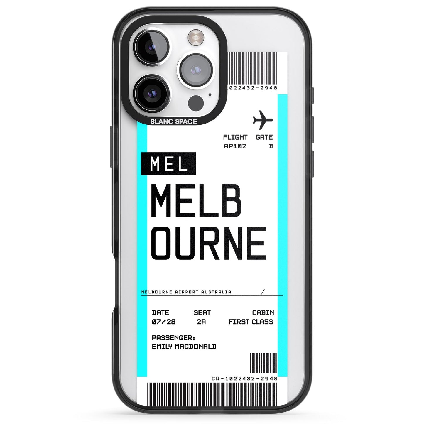 Personalised Melbourne Boarding Pass