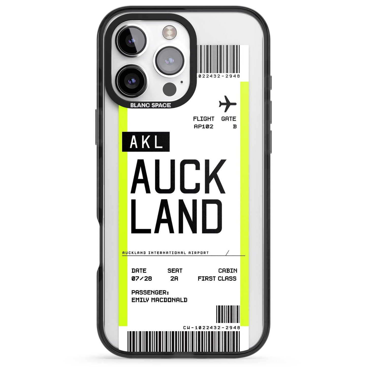 Personalised Auckland Boarding Pass