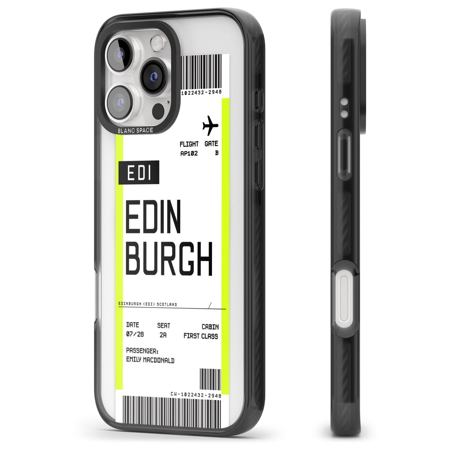 Personalised Edinburgh Boarding Pass