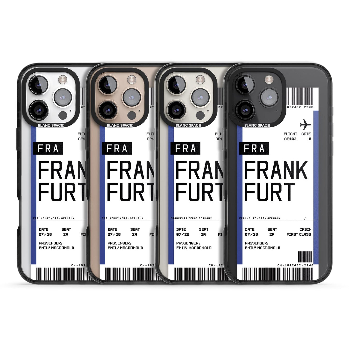 Personalised Frankfurt Boarding Pass