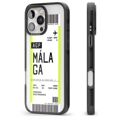 Personalised Málaga Boarding Pass