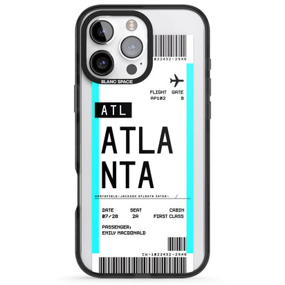 Personalisierte Atlanta-Bordkarte