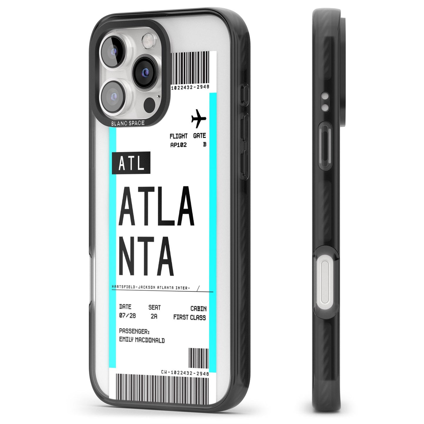 Personalisierte Atlanta-Bordkarte