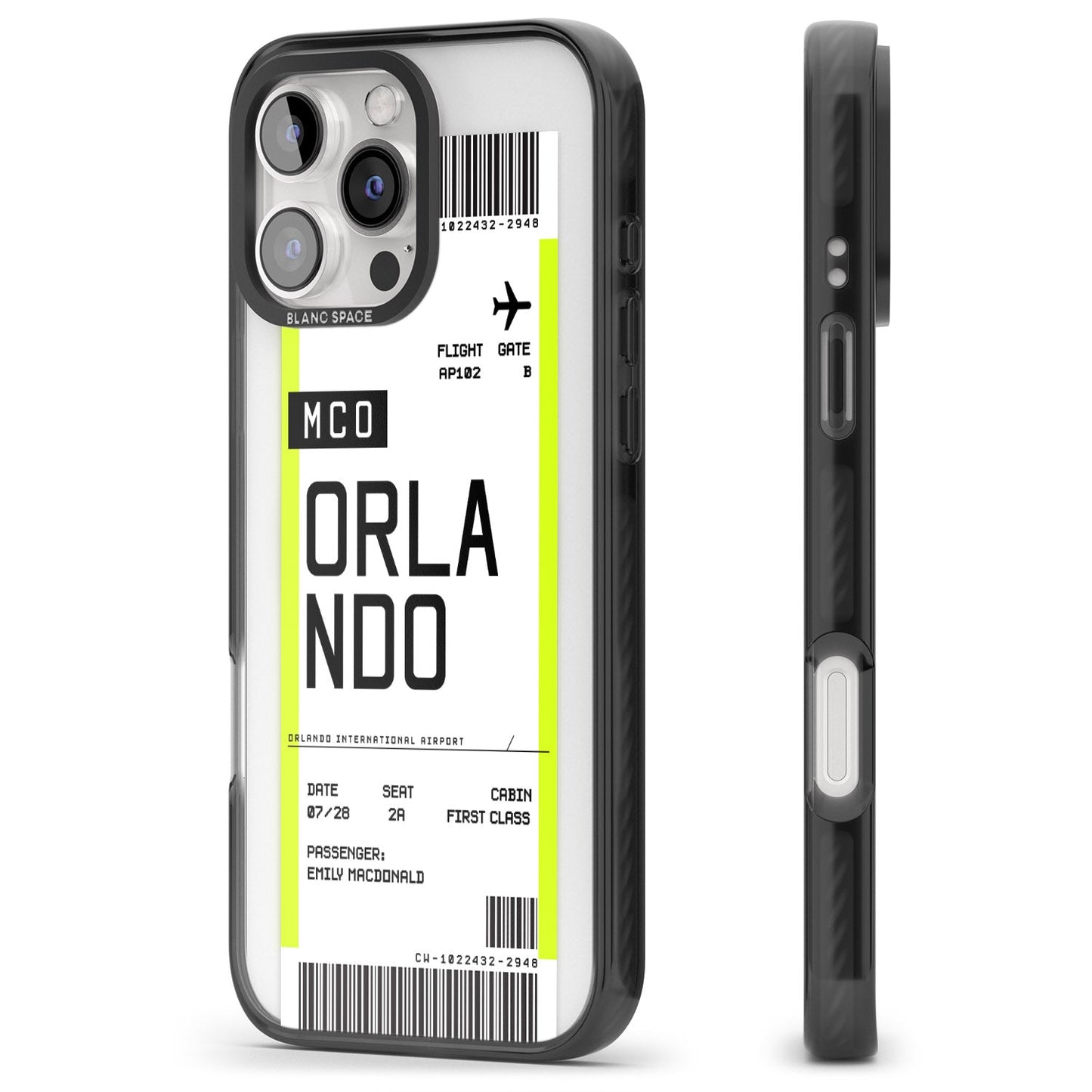 Personalised Orlando Boarding Pass
