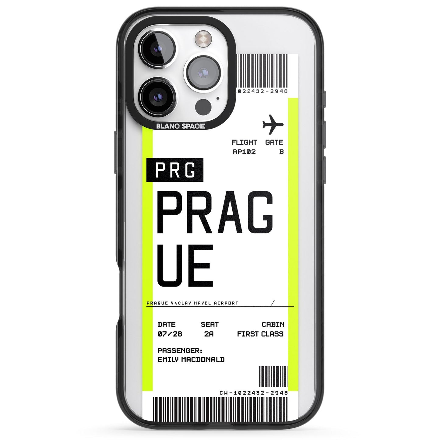 Personalised Prague Boarding Pass