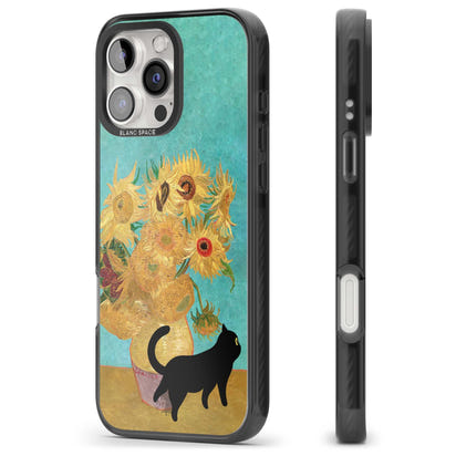 Cat with Van Gogh's Sunflowers