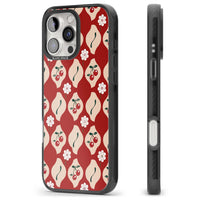 Vintage Cherry Diamond Pattern