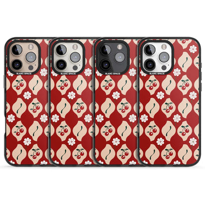 Vintage Cherry Diamond Pattern