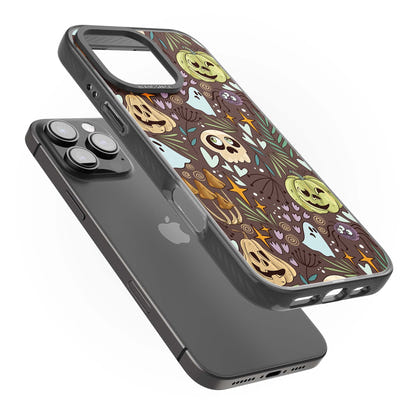 Goblincore Cartoon Halloween Pattern