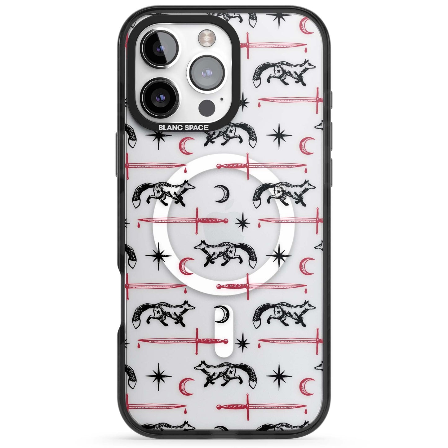 Motif renard et lame