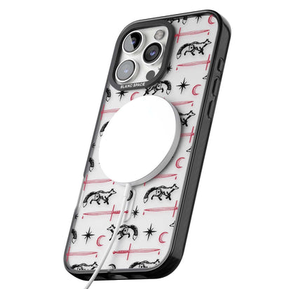 Motif renard et lame