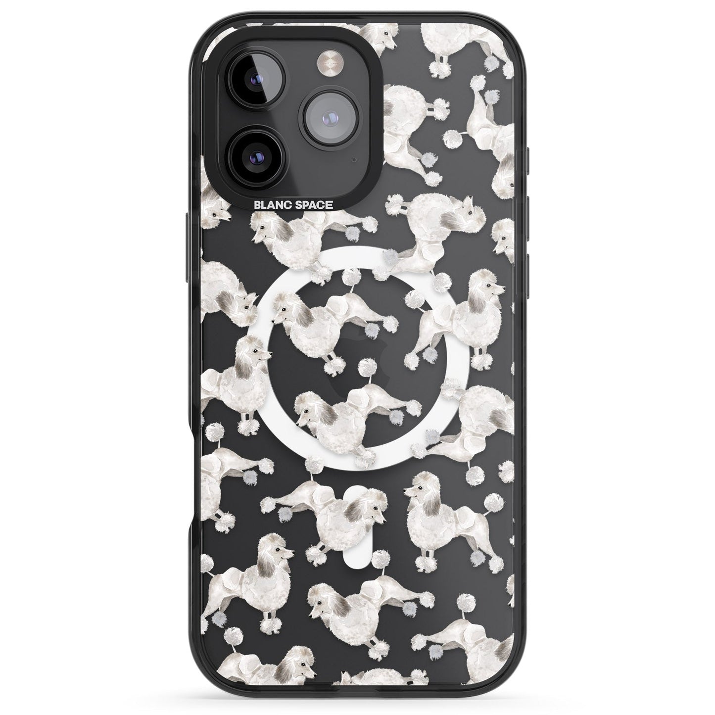 Pudel-Aquarellmuster