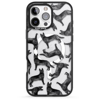 German Shepherd Pattern Black