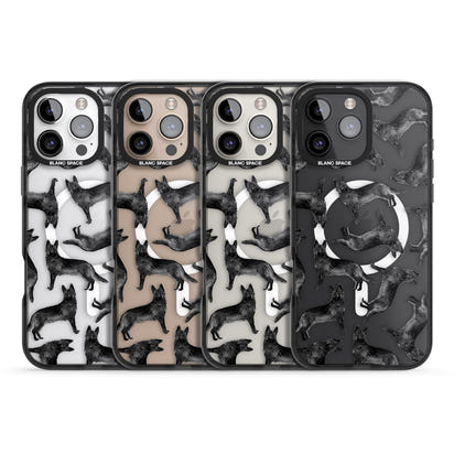 German Shepherd Pattern Black