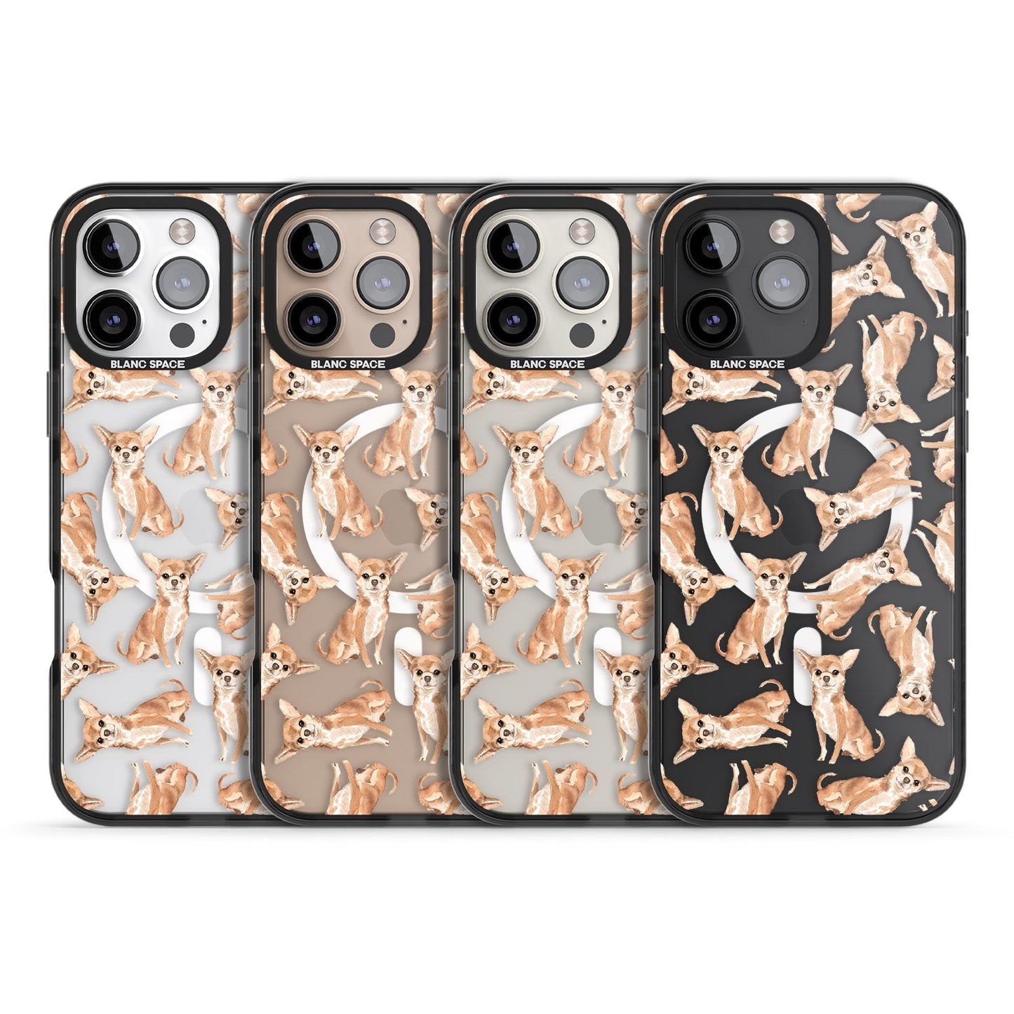 Chihuahua Watercolour Dog Pattern