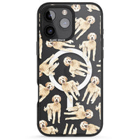 Goldendoodle Watercolour Dog Pattern