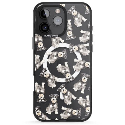 Aquarellzeichnung eines Zwergschnauzers