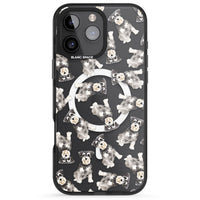 Aquarellzeichnung eines Zwergschnauzers