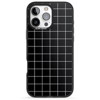 Minimalist Grid Pattern Black