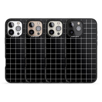 Minimalist Grid Pattern Black