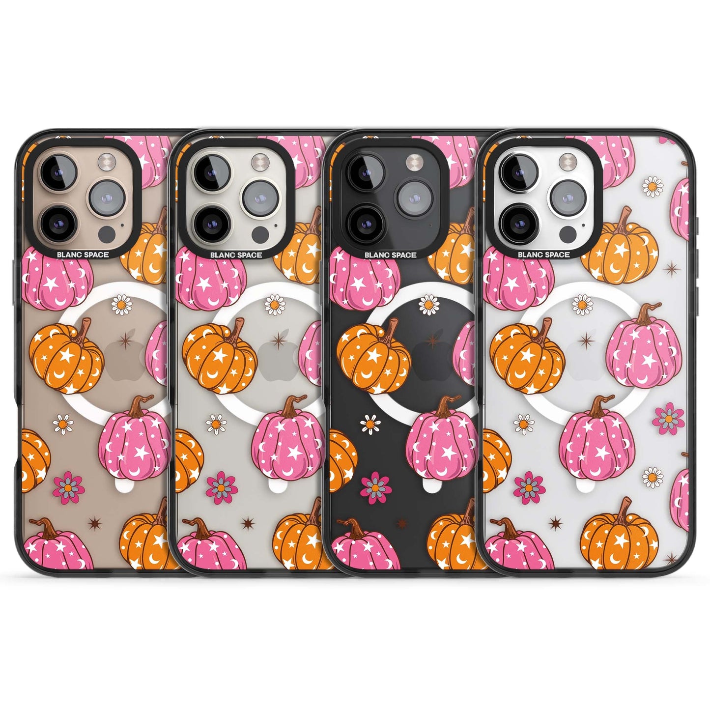 Motif de citrouilles Fleurs et Étoiles