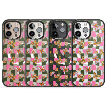 Wavy Butterfly Checked Pattern