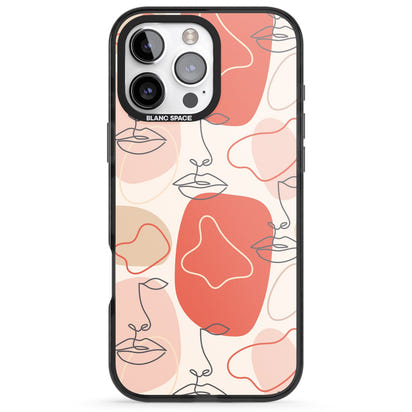 Abstract Face Line Art