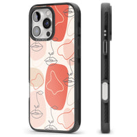 Abstract Face Line Art