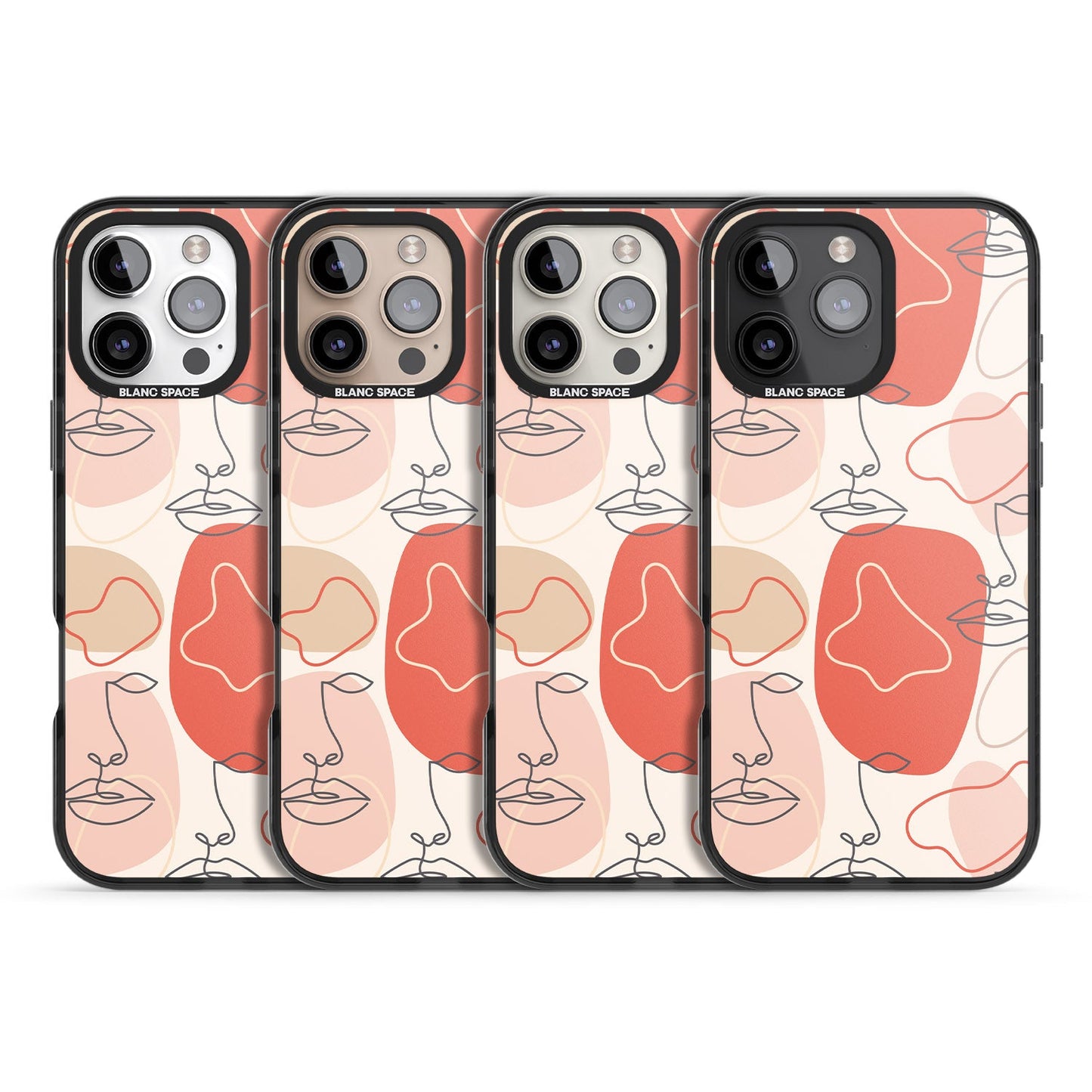 Abstract Face Line Art