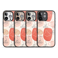 Abstract Face Line Art