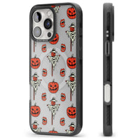 Retro Red Pumpkins & Scarecrows