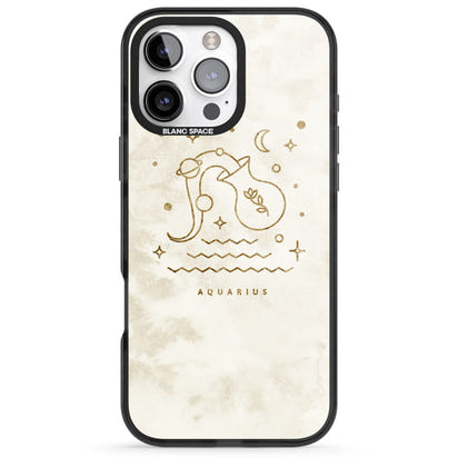 Goldenes Emblem des Wassermanns