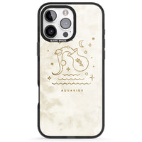 Goldenes Emblem des Wassermanns