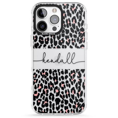 Personalised Cursive Leopard Spots