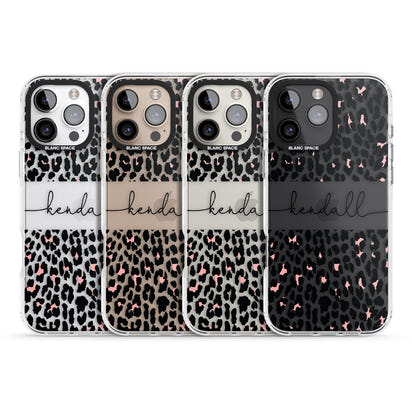 Personalised Cursive Leopard Spots