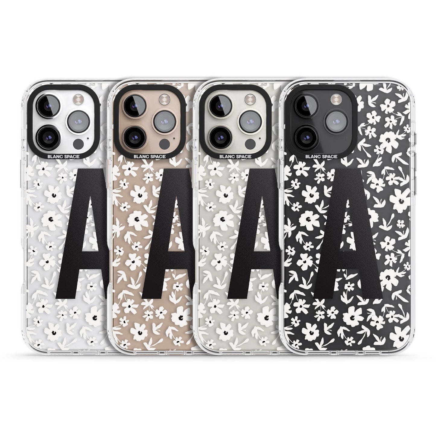 Initiale en gras personnalisée et florale