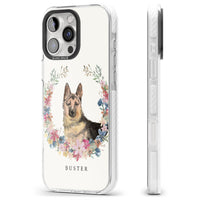 Personalised German Shepherd Floral Portrait