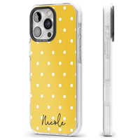 Personalised Yellow Polka Dot