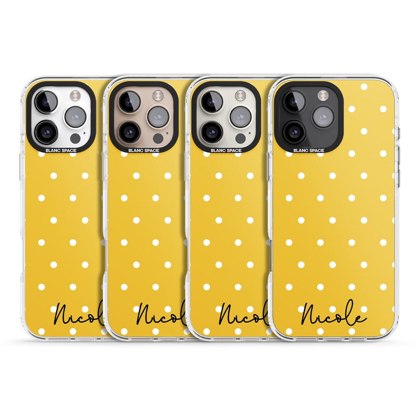 Personalised Yellow Polka Dot