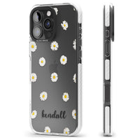 Personalised White Daisies & Cursive