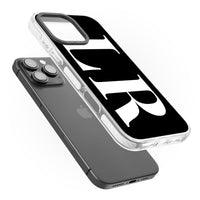 Lettres blanches et noires personnalisées