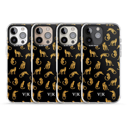 Personalised Gold Cheetah Pattern