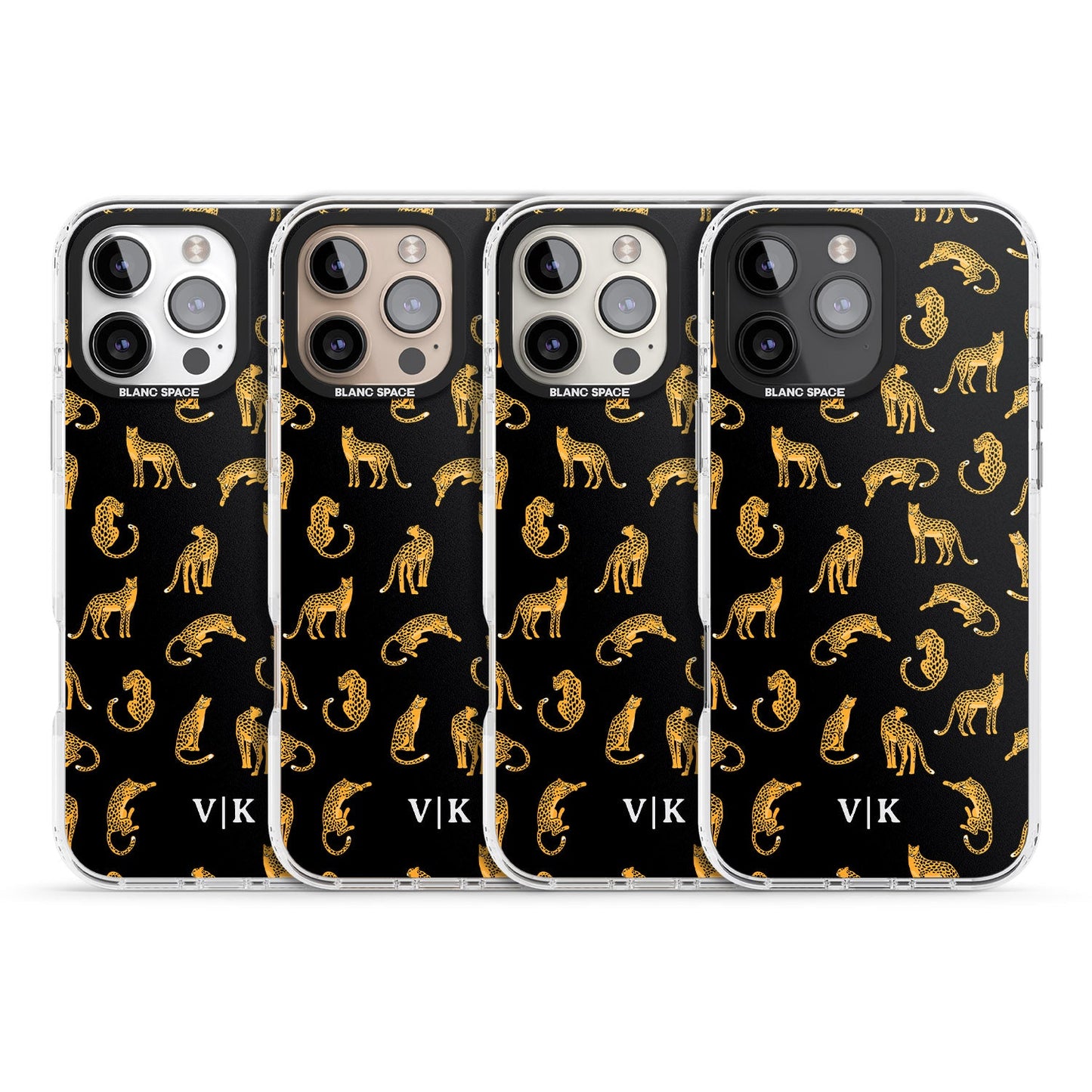 Personalised Gold Cheetah Pattern