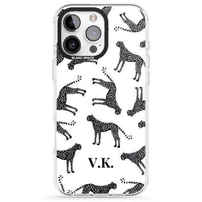 Personalised Black & White Cheetah Pattern